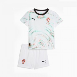 Günstige Fußball Trikotsatz Portugal Kinder Auswärtstrikot 2025 Kurzarm