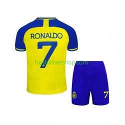 Günstige Fußball Trikotsatz Al-Nassr Ronaldo 7 Kinder Heimtrikot 2022-2023 Kurzarm