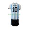 Günstige Fußball Trikotsatz Argentinien Messi 10 Kinder Heimtrikot World Cup 2022 Kurzarm