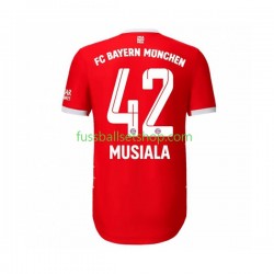 Günstige Fußball Trikotsatz FC Bayern München Musiala 42 Herren Heimtrikot 2022-2023 Kurzarm