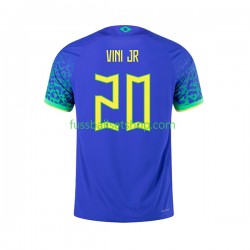 Günstige Fußball Trikotsatz Brasilien Vinicius Junior 20 Herren Auswärtstrikot World Cup 2022 Kurzarm