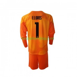 Günstige Fußball Trikotsatz Frankreich Hugo Lloris 1 Torwart Kinder Auswärtstrikot World Cup 2022 Langarm