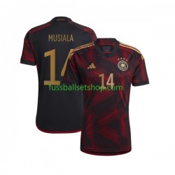 Günstige Fußball Trikotsatz Deutschland Musiala 14 Herren Auswärtstrikot World Cup 2022 Kurzarm