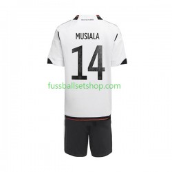 Günstige Fußball Trikotsatz Deutschland Musiala 14 Kinder Heimtrikot World Cup 2022 Kurzarm
