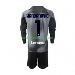 Günstige Fußball Trikotsatz Inter Mailand Samir Handanovic 1 Torwart Kinder Heimtrikot 2022-2023 Langarm