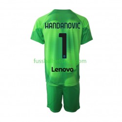 Günstige Fußball Trikotsatz Inter Mailand Samir Handanovic 1 Torwart Kinder Ausweichtrikot 2022-2023 Kurzarm