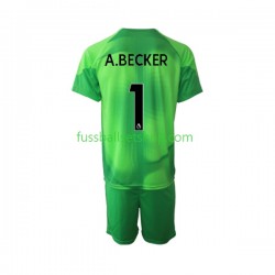 Günstige Fußball Trikotsatz Liverpool A.Becker 1 Torwart Kinder Ausweichtrikot 2022-2023 Kurzarm