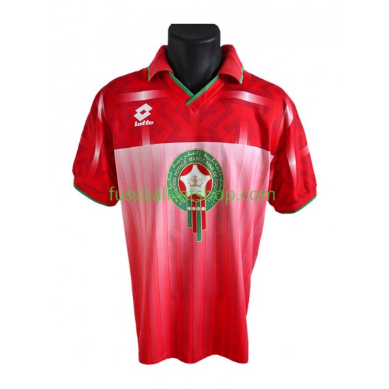 Günstige Fußball Trikotsatz Marokko Retro Herren Heimtrikot 1994 Kurzarm