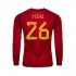 Günstige Fußball Trikotsatz Spanien PEDRI 26 Herren Heimtrikot World Cup 2022 Langarm