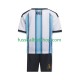 Günstige Fußball Trikotsatz Argentinien Kinder Heimtrikot World Cup 2026 Kurzarm