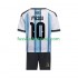 Günstige Fußball Trikotsatz Argentinien Lionel Messi 10 Kinder Heimtrikot World Cup 2026 Kurzarm