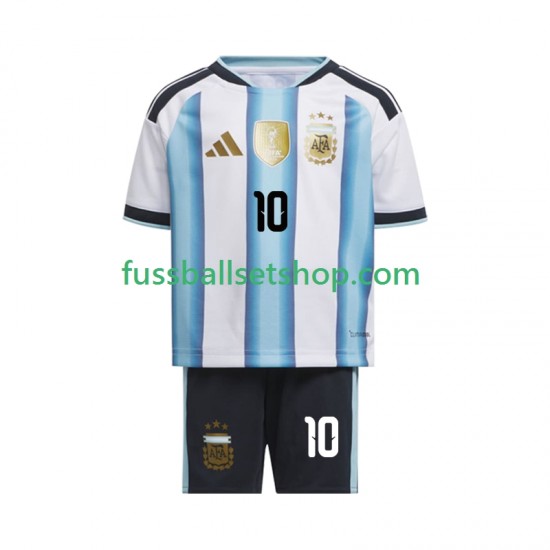 Günstige Fußball Trikotsatz Argentinien Lionel Messi 10 Kinder Heimtrikot World Cup 2026 Kurzarm