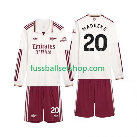 Günstige Fußball Trikotsatz Arsenal Madueke 20 Kinder Ausweichtrikot 2025-2026 Langarm