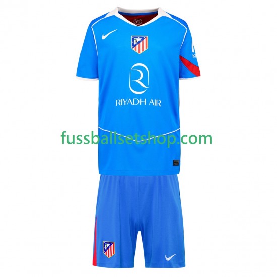 Günstige Fußball Trikotsatz Atlético Madrid Kinder Ausweichtrikot 2025-2026 Kurzarm