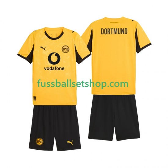 Günstige Fußball Trikotsatz Borussia Dortmund Cup Kinder Heimtrikot 2025-2026 Kurzarm