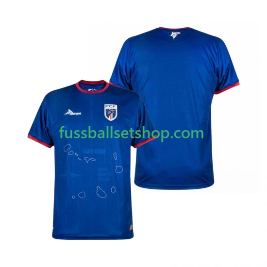 Günstige Fußball Trikotsatz Cape Verde Herren Heimtrikot 2024-2025 Kurzarm