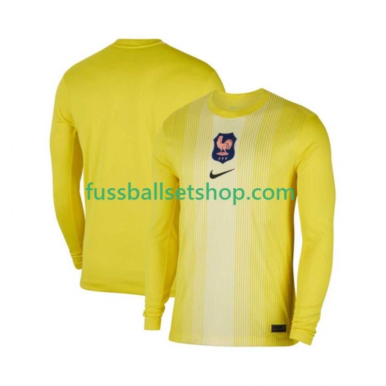 Günstige Fußball Trikotsatz Frankreich Torwart Herren Heimtrikot 2025 Langarm