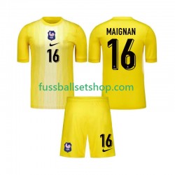 Günstige Fußball Trikotsatz Frankreich Mike Maignan 16 Torwart Kinder Heimtrikot 2025 Kurzarm