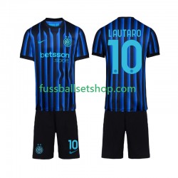Günstige Fußball Trikotsatz Inter Mailand Lautaro Martinez 10 Kinder Heimtrikot 2025-2026 Kurzarm