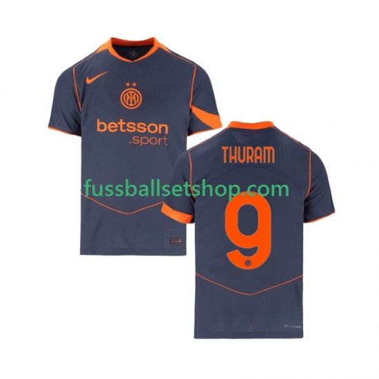 Günstige Fußball Trikotsatz Inter Mailand Marcus Thuram 9 Herren Ausweichtrikot 2025-2026 Kurzarm