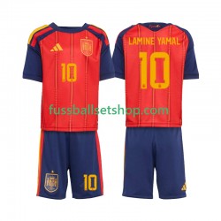Günstige Fußball Trikotsatz Spanien Lamine Yamal 10 Kinder Heimtrikot World Cup 2026 Kurzarm