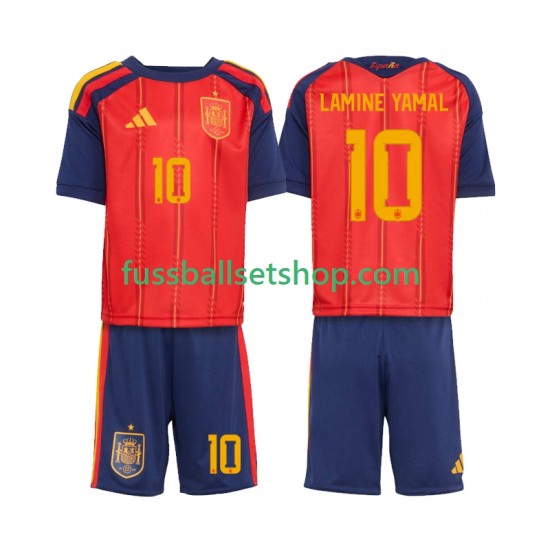 Günstige Fußball Trikotsatz Spanien Lamine Yamal 10 Kinder Heimtrikot World Cup 2026 Kurzarm