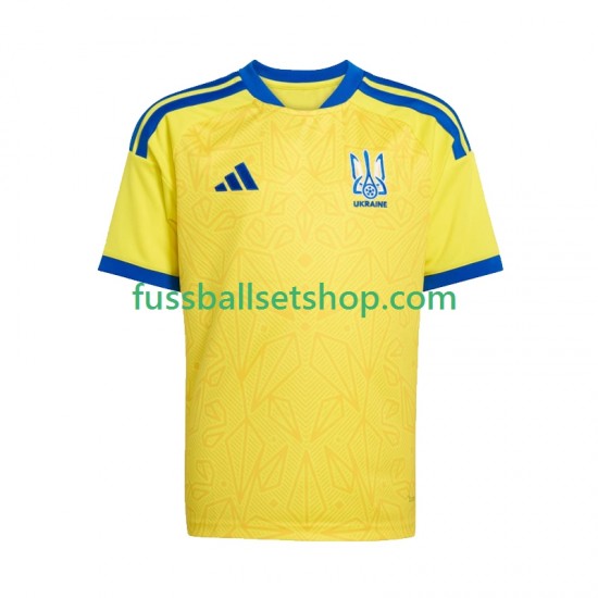 Günstige Fußball Trikotsatz Ukraine Kinder Heimtrikot World Cup 2026 Kurzarm