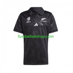 Günstige Rugby Trikotsatz ALL BLACKS Herren Heimtrikot RWC 2023 Kurzarm