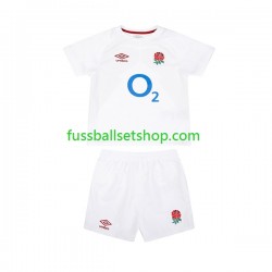 Günstige Rugby Trikotsatz England Kinder Heimtrikot 2024 Kurzarm
