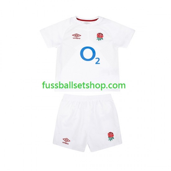 Günstige Rugby Trikotsatz England Kinder Heimtrikot 2024 Kurzarm