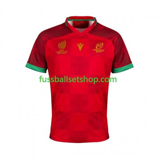 Günstige Rugby Trikotsatz Portugal Herren Heimtrikot RWC 2023 Kurzarm