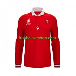 Günstige Rugby Trikotsatz Wales Herren Heimtrikot RWC 2023 Langarm