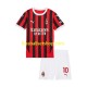 Günstige Fußball Trikotsatz AC Mailand Rafael Leao 10 Kinder Heimtrikot 2024-2025 Kurzarm