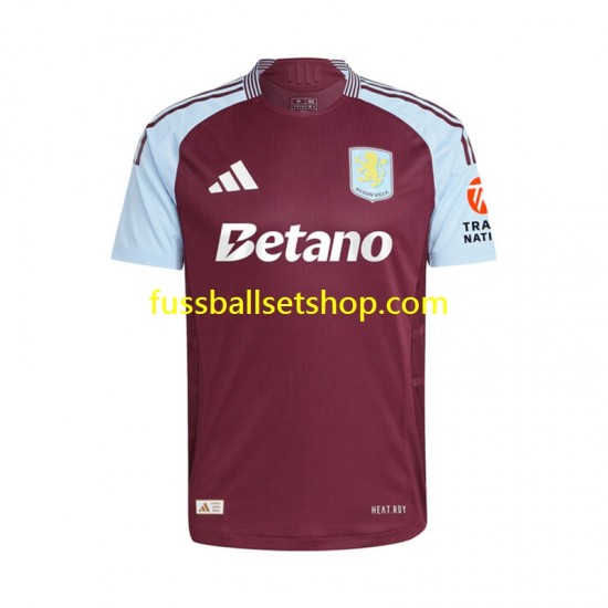 Günstige Fußball Trikotsatz Aston Villa Herren Heimtrikot 2024-2025 Kurzarm