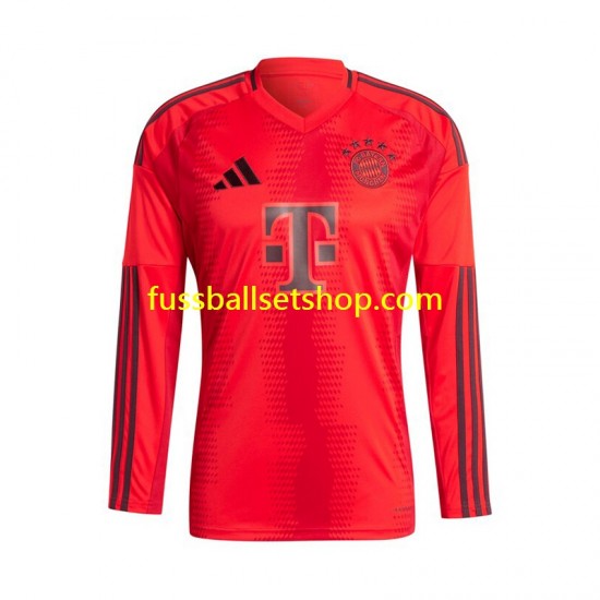 Günstige Fußball Trikotsatz FC Bayern München Herren Heimtrikot 2024-2025 Langarm