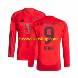 Günstige Fußball Trikotsatz FC Bayern München Kane 9 Herren Heimtrikot 2024-2025 Langarm