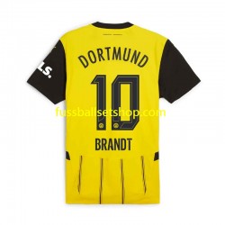 Günstige Fußball Trikotsatz Borussia Dortmund Julian Brandt 10 Herren Heimtrikot 2024-2025 Kurzarm