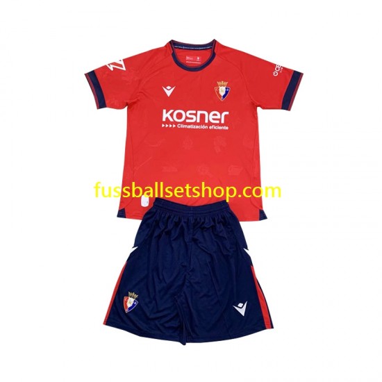 Günstige Fußball Trikotsatz CA Osasuna Kinder Heimtrikot 2024-2025 Kurzarm