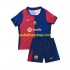 Günstige Fußball Trikotsatz FC Barcelona Kinder Heimtrikot 2024-2025 Kurzarm