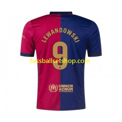 Günstige Fußball Trikotsatz FC Barcelona Robert Lewandowski 9 Herren Heimtrikot 2024-2025 Kurzarm