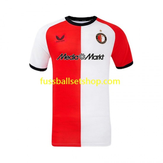 Günstige Fußball Trikotsatz Feyenoord Rotterdam Herren Heimtrikot 2024-2025 Kurzarm