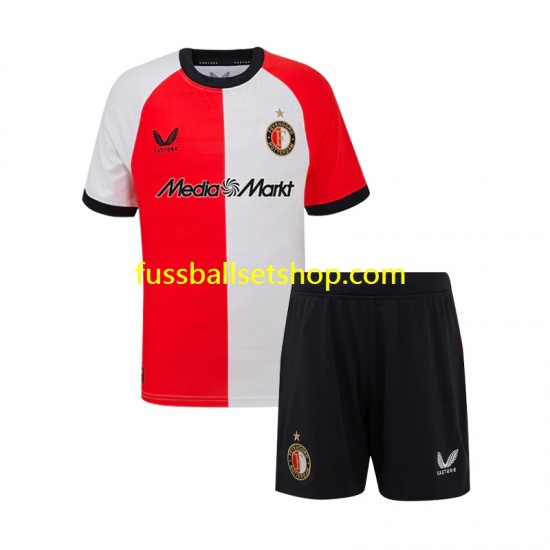 Günstige Fußball Trikotsatz Feyenoord Rotterdam Kinder Heimtrikot 2024-2025 Kurzarm