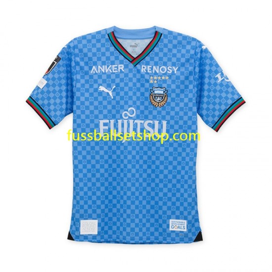 Günstige Fußball Trikotsatz Kawasaki Frontale Herren Heimtrikot 2024-2025 Kurzarm
