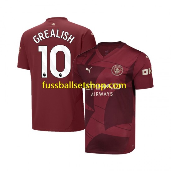 Günstige Fußball Trikotsatz Manchester City Jack Grealish 10 Herren Ausweichtrikot 2024-2025 Kurzarm