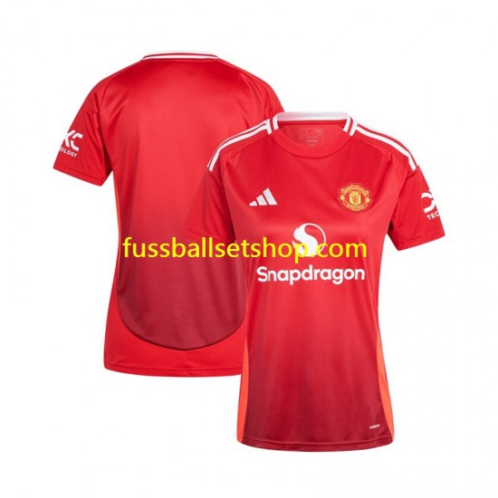 Günstige Fußball Trikotsatz Manchester United Frauen Heimtrikot 2024-2025 Kurzarm