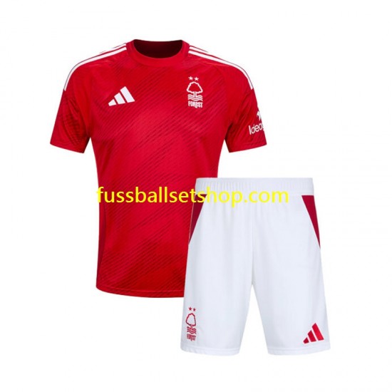 Günstige Fußball Trikotsatz Nottingham Forest Kinder Heimtrikot 2024-2025 Kurzarm