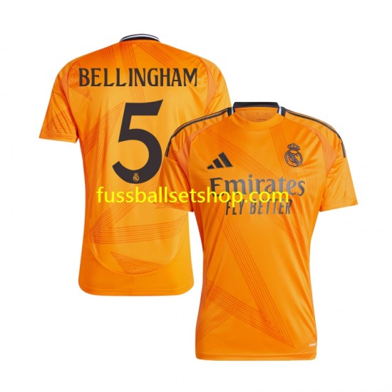 Günstige Fußball Trikotsatz Real Madrid BELLINGHAM 5 Herren Auswärtstrikot 2024-2025 Kurzarm