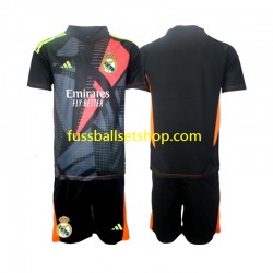 Günstige Fußball Trikotsatz Real Madrid Torwart Kinder Auswärtstrikot 2024-2025 Kurzarm
