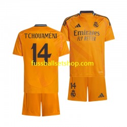 Günstige Fußball Trikotsatz Real Madrid Tchouameni 14 Kinder Auswärtstrikot 2024-2025 Kurzarm