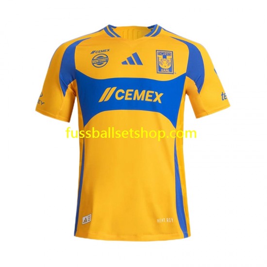 Günstige Fußball Trikotsatz UANL Tigres Herren Heimtrikot 2024-2025 Kurzarm